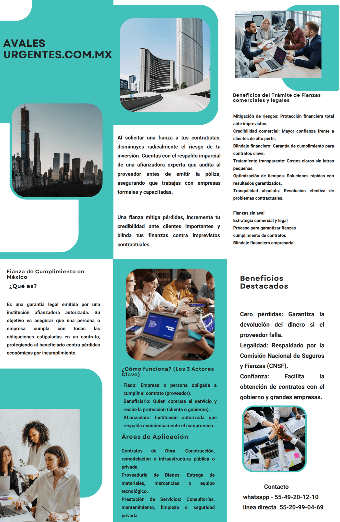 Avales Urgentes triptico
